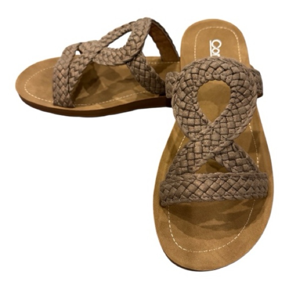 Corkys Braided Brown Sandals